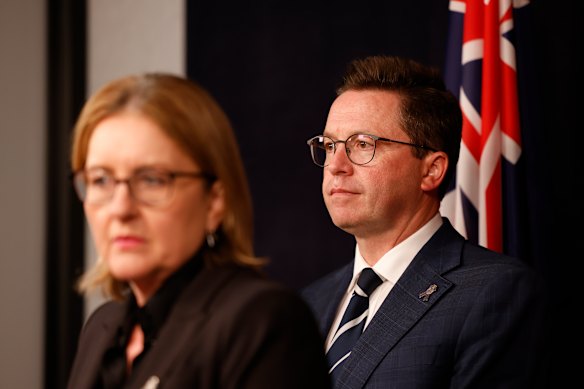 Police Minister Anthony Carbines has attacked integrity expert and barrister Geoffrey Watson.