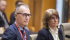 Assistant RBA governor Christopher Kent and the central bank’s governor, Michele Bullock, at a parliamentary hearing in June.