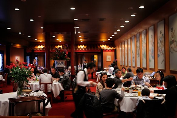 A full dining room in 2011.