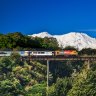 Passing beneath Mount Ruapehu.