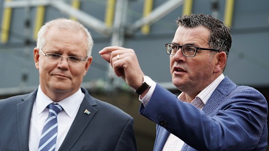 Prime Minister Scott Morrison and Premier Daniel Andrews have vowed to co-operate on Melbourne's airport rail project.