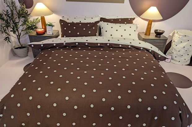 Kmart new August living collection polka dot quilt cover