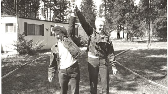 The Drug Grannies, Florice “Beezie” Bessire, left, and Vera “Toddie” Hays.