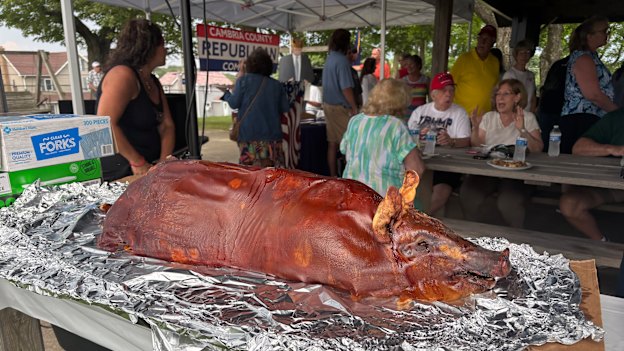 The Cambria County Republican Pig Roast. In 2024, 70 per cent of voters in this part of Pennsylvania voted for Donald Trump.