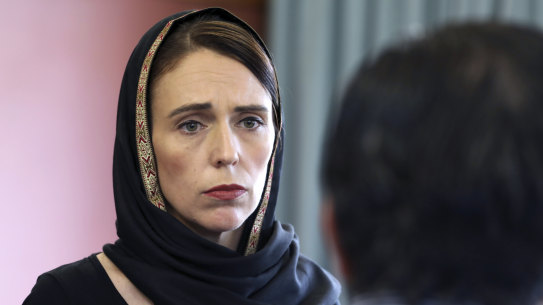 A new movie about the 2019 Christchurch terror attack would centre on the response of NZ Prime Minister Jacinda Ardern (pictured here days after the shooting). 