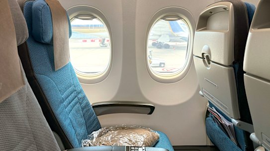 The Boeing 737-800 has Singapore Airlines’ smallest seats for legroom.