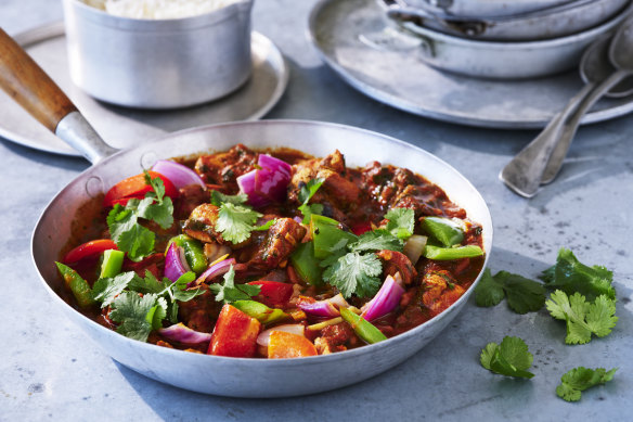 Chicken jalfrezi.