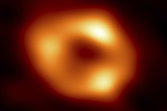 The image of Sagittarius A*, shows the bright ring of matter circling the dark centre where the black hole’s event horizon - the point at which no light can escape - extends.