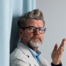 Tim Ross loves his suits that were designed by his wife, Michelle Glew-Ross. 