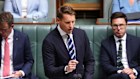 Opposition industry spokesman Andrew Hastie shortly before question time.