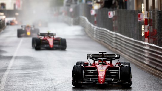 The Monaco Grand Prix was marred by rain.