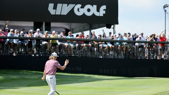 Cameron Smith during his debut LIV Golf event last month.