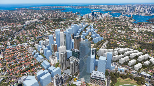 How density might double: Artist impression of Masterplans and rezonings finalised for TOD accelerated precincts. 