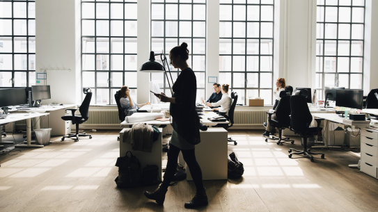 More Australian chief executives are predicting that their workforce will be office-based in coming years. 