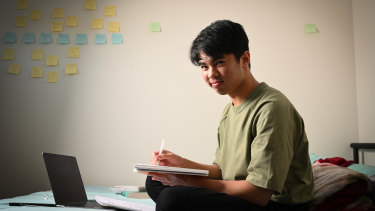 Francis Manguilin, a first-year arts student at Monash University, says he has followed his passion.