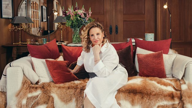 Ilaria Bulgari at home in Gstaad, Switzerland: “I’m very fond of them, despite everything,” she says of her family.