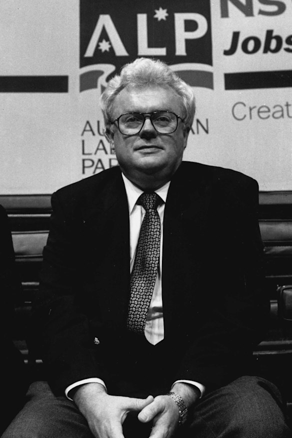 Graham Richardson at the ALP Conference in Sydney Town Hall in 1994.