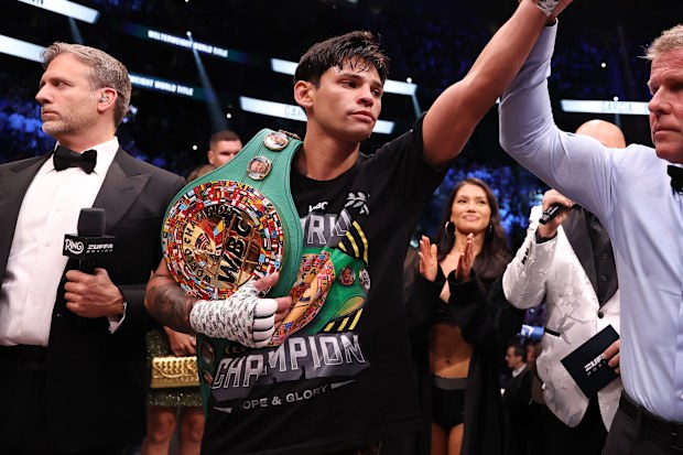 Jai Opetaia vs Noel Mikaelian boxing fight 2026 RECAP: Ryan Garcia ...
