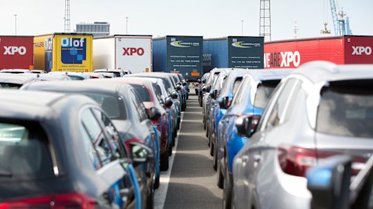Freight fears... there are worries that ports won't be able to cope with a no-deal Brexit.