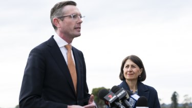 Treasurer Dominic Perrottet and Premier Gladys Berejiklian.