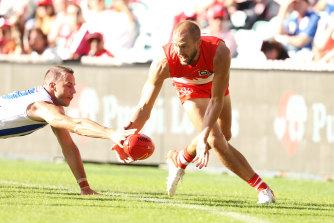 Sam Reid was nearly cut loose by the Swans at the end of last season.