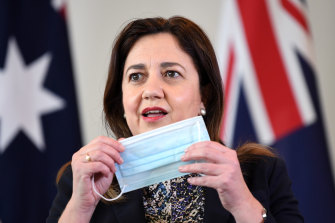 Premier Annastacia Palaszczuk has announced the state can leave masks behind. 