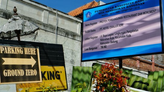 The Bali Peace Park association has campaigned for the site to be turned into a memorial park for years.