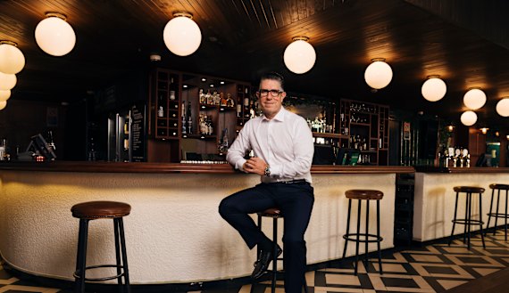 Redcape CEO Dan Brady at Minskys Hotel in Sydney's Cremorne on Thursday. 