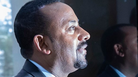 Ethiopian Prime Minister Abiy Ahmed arrives to address members of Parliament.