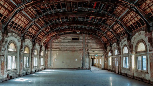 One of the photos of the Flinders Street Station ballroom that Daniel Andrews shared last week, taken in March.