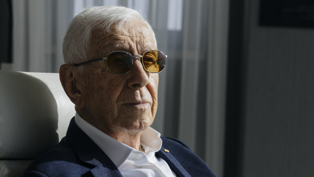 Australian-Israeli businessman Sir Frank Lowy attended the ceremony. 
