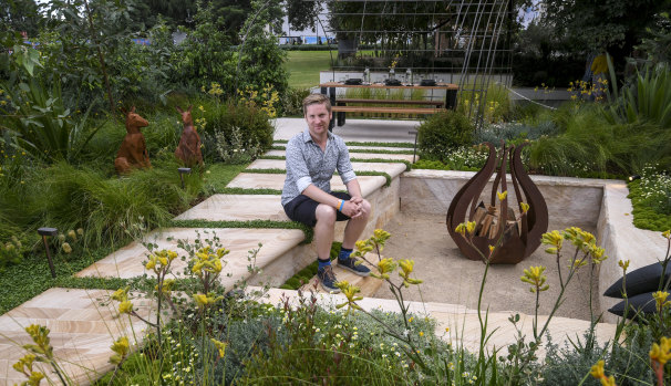 Ryan McMahon's garden titled 'Journey' at the Melbourne International Flower and Garden Show.