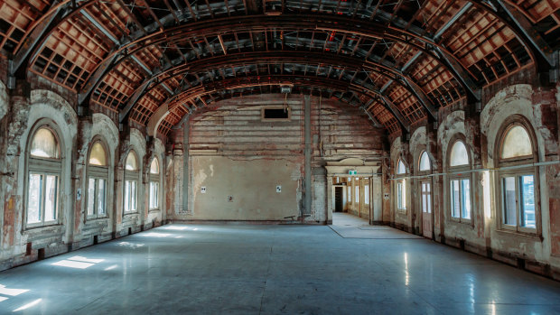 One of the photos of the Flinders Street Station ballroom that Daniel Andrews shared this week, taken in March.