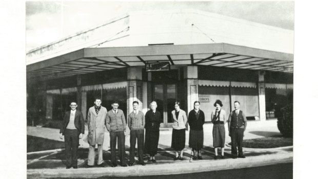 An early shot of the Cusacks furniture store in Manuka, now the site of The Public Bar.