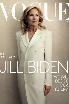 Jill Biden on the cover of the August 2024 issue of Vogue.