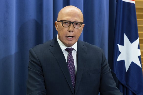 Peter Dutton announced the Liberal Party will not back the Voice to parliament.