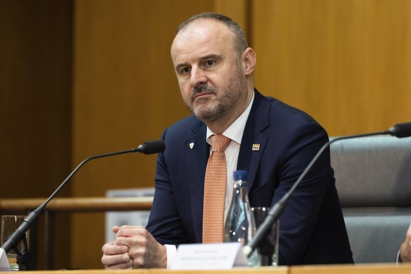ACT chief minister Andrew Barr plans to introduce assisted dying laws next year. 