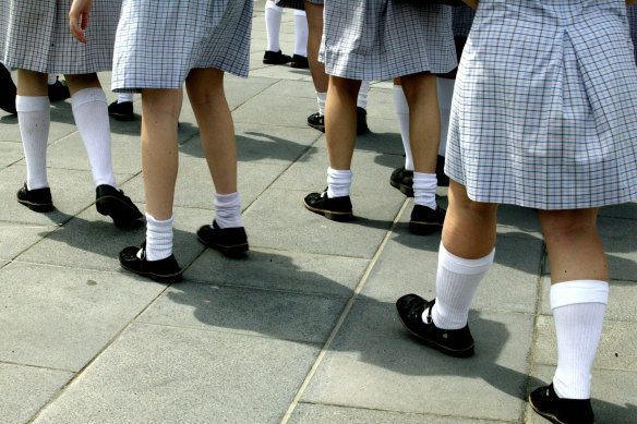 A uniform check has left students at St Andrew's Cathedral School in Sydney upset.