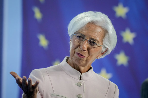 Christine Lagarde, president of the European Central Bank.