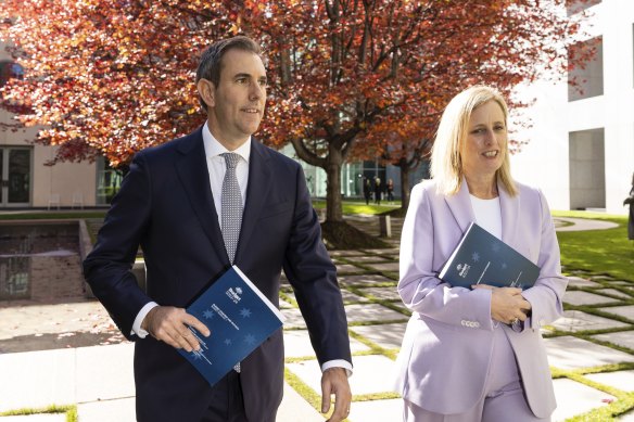 Treasurer Jim Chalmers and Finance Minister Katy Gallagher.