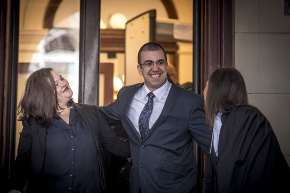Faruk Orman after being released from jail in July 2019.