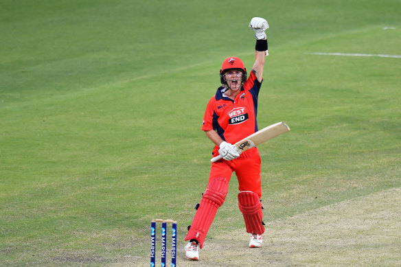 Adam Zampa batting in a one-dayer earlier this season for South Australia.