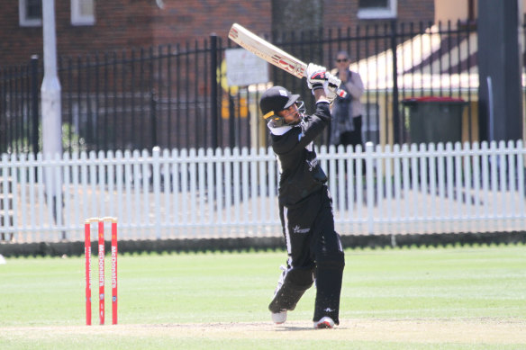 Farhan Zakhail batting for Western Suburbs.