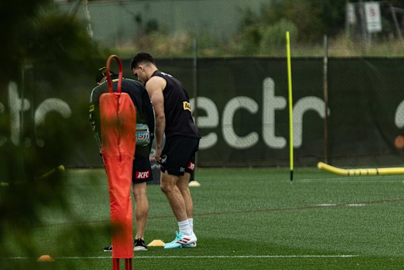 Nathan Cleary was named in the No. 7 jersey for Sunday’s preliminary final against Newcastle.