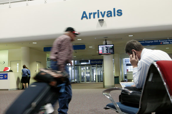 The infected man was refused entry to Perth after flying in from Brisbane. 