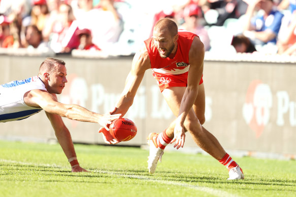 Sam Reid was nearly cut loose by the Swans at the end of last season.
