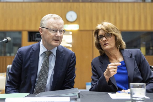 RBA governor Philip Lowe with deputy governor Michele Bullock. The Business Council says both positions should be open to an international search.