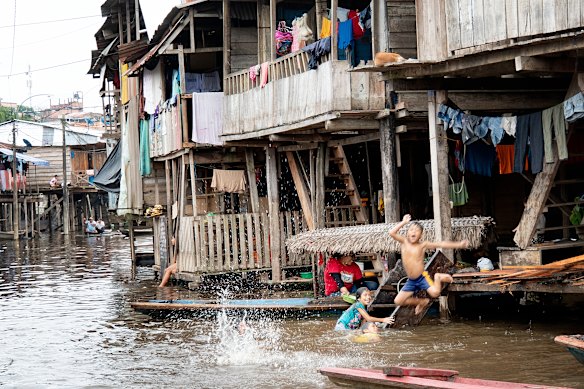 The riverside village of Belen.