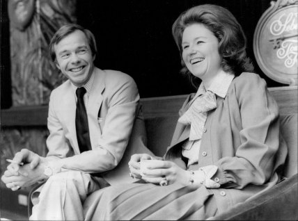 Lady Elizabeth Anson, a cousin of the Queen, and her husband, Sir Geoffrey Shakerley, in Sydney in 1978.
