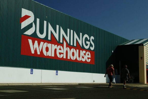 The earnings were flatter at Bunnings. 